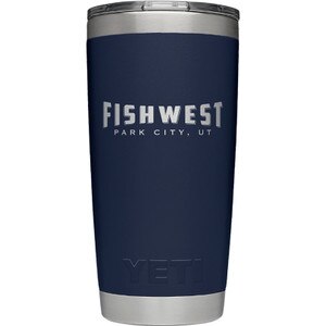 Fishwest Park City Logo YETI Rambler Tumbler 20 oz in Navy